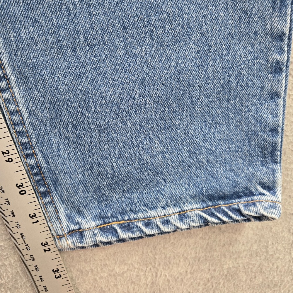 VINTAGE Levi's 560 Men Jeans 34x32 Blue 90s Denim Loose Fit Taper Deadstock NWT - Picture 5 of 12